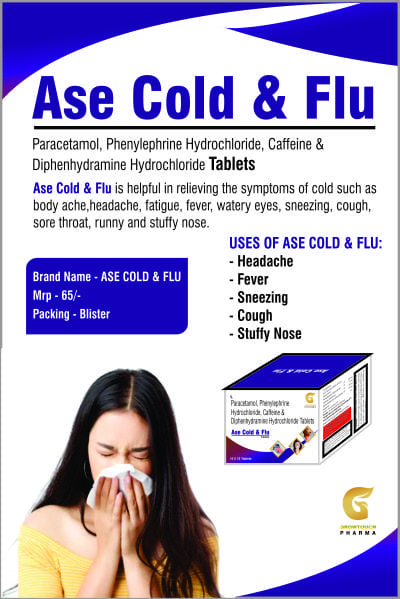 Ase Cold & Flu Tablets Manufacturers in Navi Mumbai